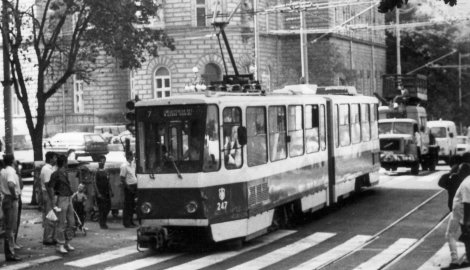 General Ždanov Street in the 1980s (GSP photo archive)