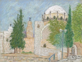 J60.-Sinagoga-Hurva,-pogled-sa-trga-Hurva—Hurva-Synagogue,-view-from-Hurva-Square